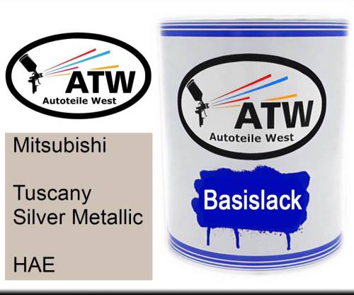 Mitsubishi, Tuscany Silver Metallic, HAE: 1L Lackdose, von ATW Autoteile West.